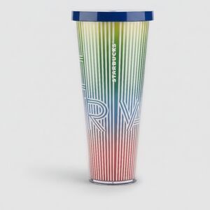 Starbucks Venti 2019 Pride Collection Rainbow Stripe Love Cold Cup Tumbler 24oz